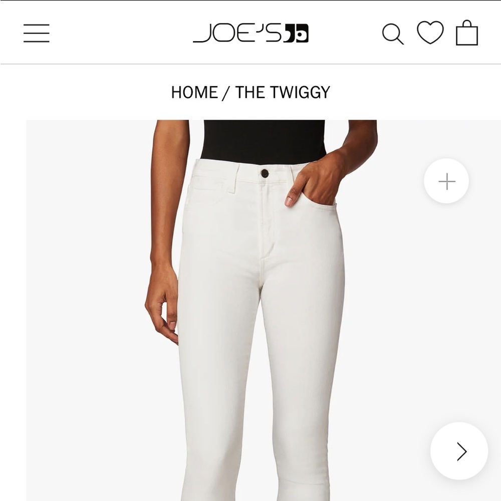 Joes Jeans twiggy white jeans